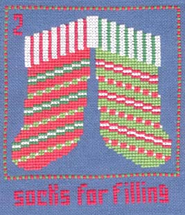 12 Days Of Christmas (xs) - 2 Socks for Filling