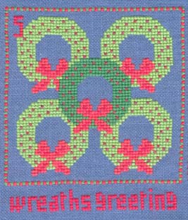 12 Days Of Christmas (xs) - 5 Wreaths Greeting
