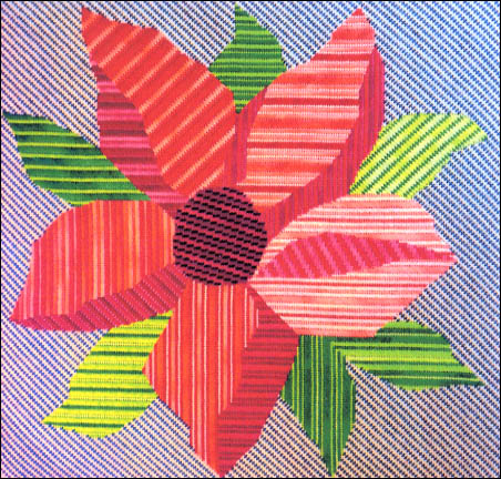 Strictly Stripes -- stitched with Weeks Dye Works and DMC floss