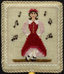 Nine Ladies Dancing Ornament -- click for an enlarged view