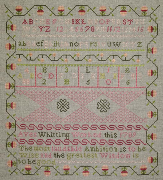 The Aves Whitting 1789 Sampler The Aves Whitting 1789 Sampler