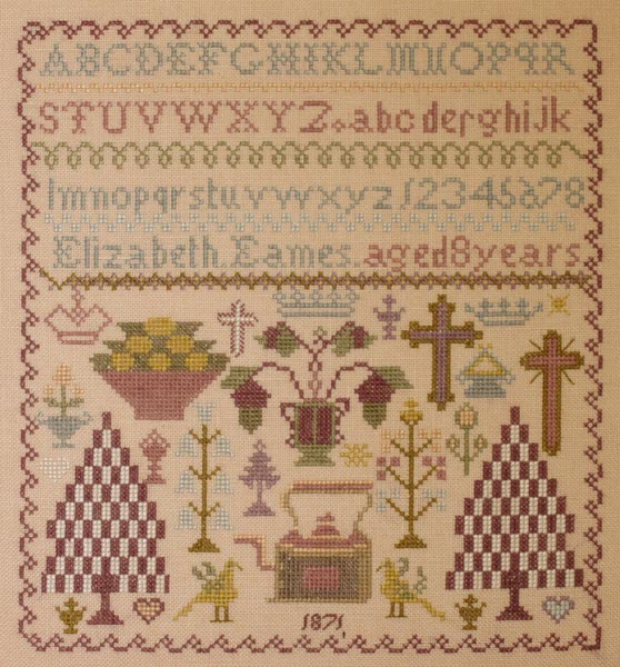 The Elizabeth Eames 1871 Sampler The Elizabeth Eames 1871 Sampler