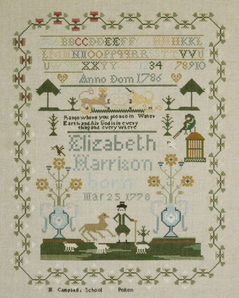 The Elizabeth Harrison Sampler 1786 The Elizabeth Harrison Sampler 1786