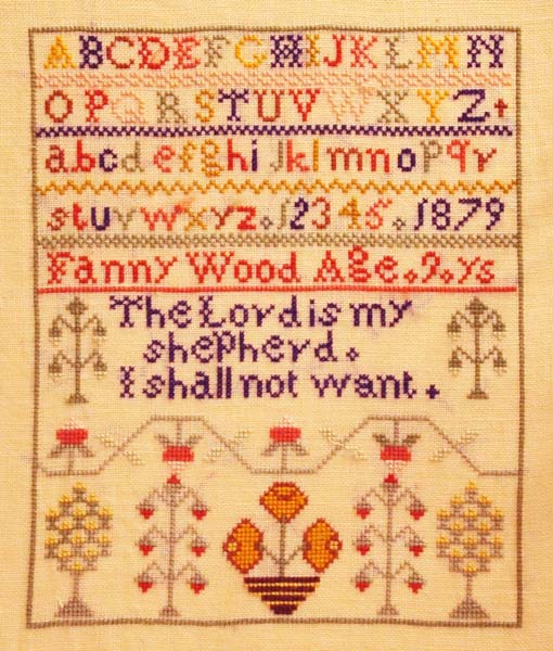 The Fanny Wood 1879 Sampler The Fanny Wood 1879 Sampler