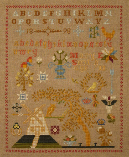 The Mary E. Smith 1898 Windmill Sampler The Mary E. Smith 1898 Windmill Sampler