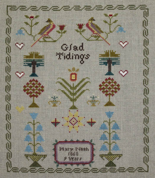 The Mary Noah 1860 Glad Tidings Sampler The Mary Noah 1860 Glad Tidings Sampler