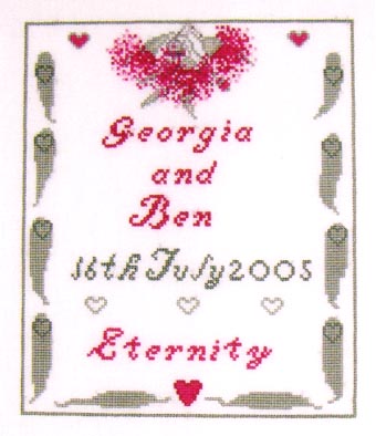Australian Wedding Sampler (cross stitch)
