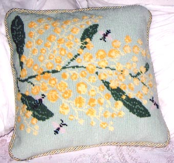 Golden Wattle (needlepoint)