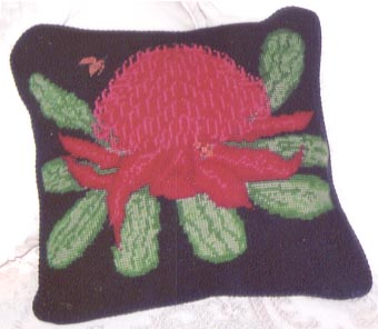 Waratah (needlepoint)