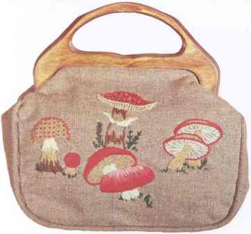 #350 Mushrooms Bermuda Bag -- click for an enlarged view #350 Mushrooms Bermuda Bag