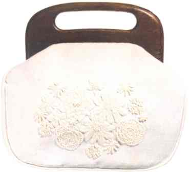 #354 White On White Bermuda Bag -- click for an enlarged view #354 White On White Bermuda Bag