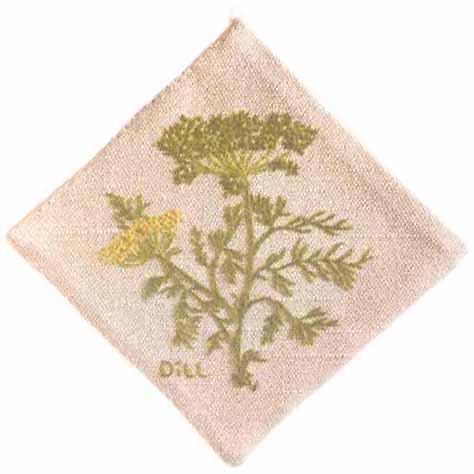 #429 Dill Decorative Potholder -- click for an enlarged view #429 Dill Decorative Potholder