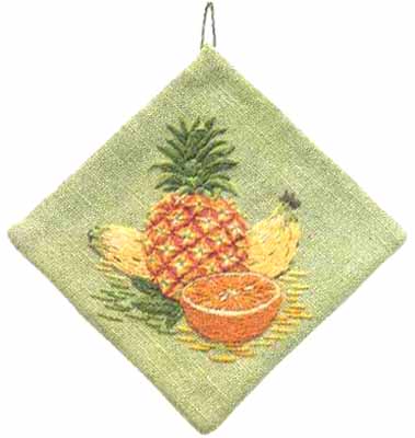 #431 Fruit Decorative Potholder -- click for an enlarged view #431 Fruit Decorative Potholder