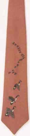 #437 Canada Geese Necktie -- click for an enlarged view #437 Canada Geese Necktie