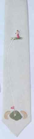 #440C Golf Necktie on cream -- click for an enlarged view #440C Golf Necktie on cream