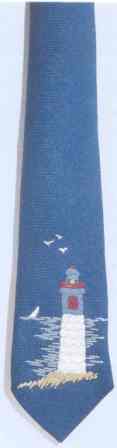 #444 The Lighthouse Necktie -- click for an enlarged view #444 The Lighthouse Necktie