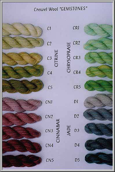 2-ply wool GEMSTONES